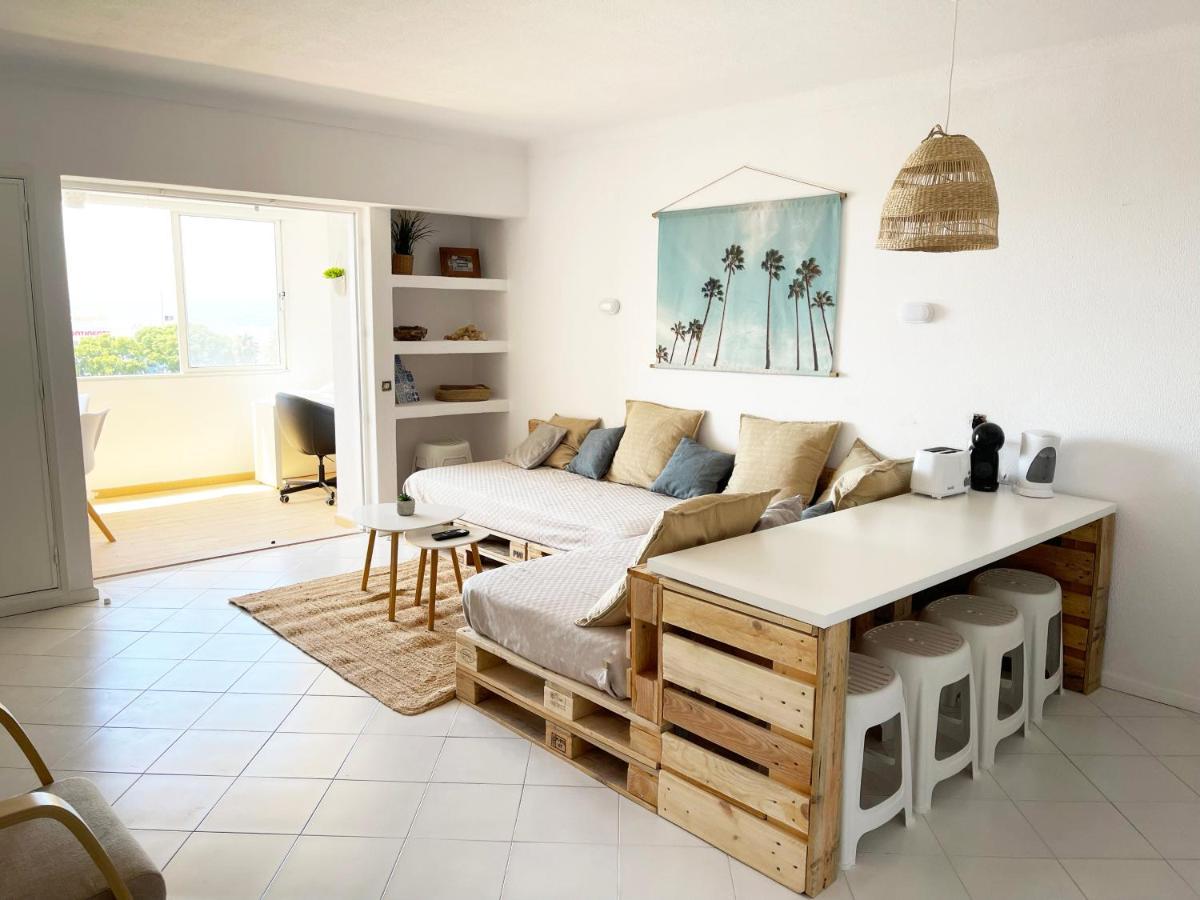 Panoramic Seaview - 2 Bedroom, Main Ave, 15 Min Walk Beach, Workspace Albufeira Exteriör bild