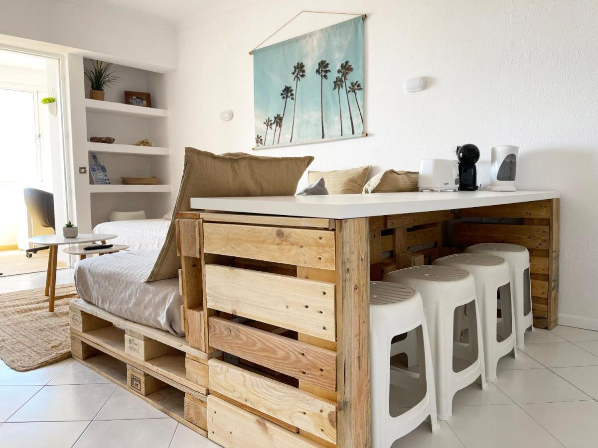 Panoramic Seaview - 2 Bedroom, Main Ave, 15 Min Walk Beach, Workspace Albufeira Exteriör bild